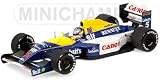 Review Minichamps 100910006 / Williams Renault FW14 (Ricardo Patrese 1991) in Blue and White (1:18 scale) Diecast Model Car