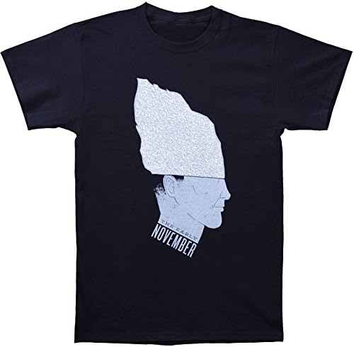 Early November Men's Head And Leaves T-shirt Large Blue