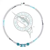 Phiten Florida Marlins MLB Titanium X30 22 Necklace