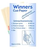 Profi Queue Pflege, Winners Cue-Paper (Set). Micro-Schleifpapier. Art_207001
