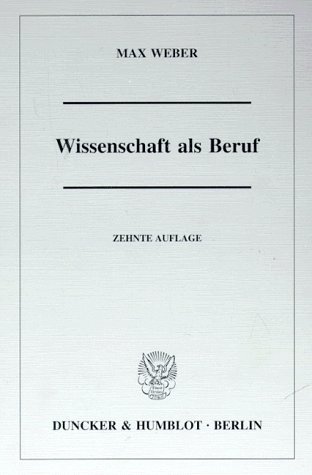 Wissenschaft als Beruf
