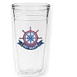 First Mate 12 oz Slimline Insulated Beverage Tumbler, Clear