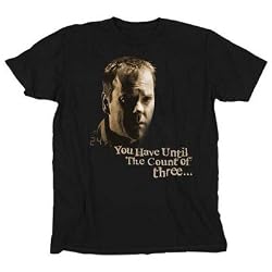 24 Twenty Four Jack Bauer Count of Three Black T-shirt Tee
