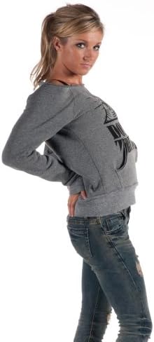 Angry Blossom - Eye On You - Women's Boat Neck Pull Over Sweatshirt-M-Grey