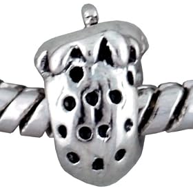 Pandora Style Bead Strawberry Styled European Charm Plated Bead Fits Pandora Bracelet