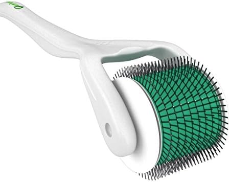 Derma Roller 1.0 mm Titanium 540 Micro Needle Great for Stretch Marks, Wrinkles, Acne Scars, Blackheads, Blemishes, Cellulite, and Hair Loss. 100% Risk Free Satisfaction Guarantee. Increases Skin Aborption for Products Like Vitamin C Serum, Hyaluronic Acid, and 2.5% Retinol.