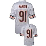 Reebok NFL Equipment Chicago Bears #91 Tommie Harris White Replica Football Jersey