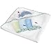 Spasilk 100% Cotton Hooded Terry Bath Towel with 4 Washcloths, Blue