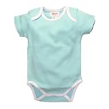 Short Sleeve Solid Color Onezie Bodysuit with... by Zutano