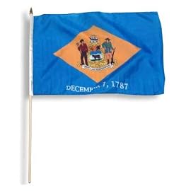 Delaware Flag 12 x 18 inch