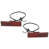 1990-1995 Mazda 323 Side Marker Lights 1-Pair(Both Driver and Passenger Sides) (Red) 