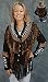 Ladies Western Black & Brown Suede Coat