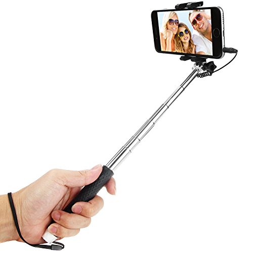 LITE Handheld Pocket-sized Expandable Selfie Stick Monopod - Wired