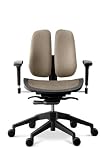 Duorest Alpha 60 Brown Mesh Seat Chair, Fully Loaded Ergonomic Home Office Task Chair