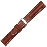 Breitling-Style Pro, Calfskin (20mm Regular, Medium Brown) by Fluco