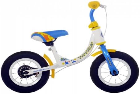 10" Kent Wee Ride Balance Bike, White, Blue, Yellow