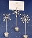 SNOWFLAKE PLACE CARD HOLDERS - SNOWFLAKE DESIGN PLACE CARD HOLDER FAVORS, Quantity of 30 pc,