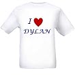 I LOVE DYLAN - Name-series - White T-shirt