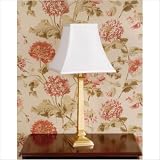 22.5" x 11" Porter Table Lamp with Classic Shade in Satin Brass Shade Color: Black
