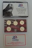 2004 U. S. Mint 50 State Quarters Silver Proof Set Michigan Florida Texas Iowa Wisconsin