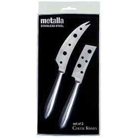 Prodyne Set of 2 Open Blade Stainless Steel Cheese Knives (K-7-S) by Prodyne
