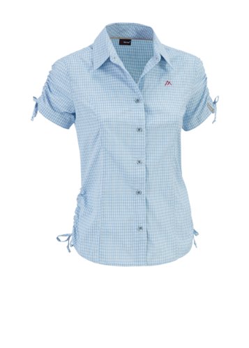 maier sports Damen Bluse 1/2 Arm Donana, light blue creme check, 46, 242002_3013 Preisvergleich