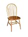International Concepts C01-211 NATURAL 36 Inch High Arrowback Chair - PLAIN LEGS