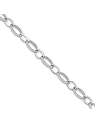 7mm, Sterling Silver, Oval Link Chain, 20 inch