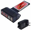 AREA Mega USB2.0 ExpressCard���f�� 5�|�[�g AC�A�_�v�^�t�� SD-EP34U2M5AC