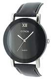 Citron Ladies  Fashion Watch With Black Dial And Strap