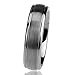 Prime Pristine 6mm 8mm Mens Womens Titanium Wedding Band Ring Brushed Centered Domed Band Ring SZ: 10.5
