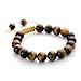 JEWELRIESHOP 10mm Handmade Macrame Adjustable Synthetic Birthstones Beaded Bracelets