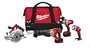Milwaukee 2690-24 18-Volt Hammer-Drill, Sawzall Reciprocating Saw, Circular Saw, and Worklight Combo Kit