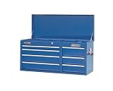 Waterloo PMX4009BU 40-1/2-Inch Wide by 16-Inch Deep by 19-3/4-Inch High Blue Chest with 9 Ball Bearing Drawers and Tri Channel Construction