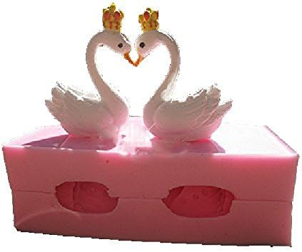 Ever garden swan 3D three-dimensional animal silicon mold handmade soap candles