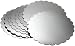 Wilton 12 Inch Silver Cake Platters, 8 Count