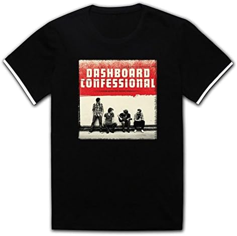 Jgdlkn Men Designed Dashboard Confessional Tshirt Black