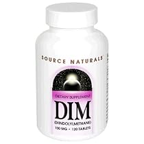 Source Naturals DIM, Diindolylmethane, 100 mg, Tablets, 120 tablets