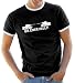 Touchlines Bis einer heult ! Kontrast / Ringer T-Shirt, Black/White, Bl/Wh Größe: L