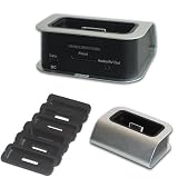 Dockingstation f&uuml;r iPod / iPhone mit Video und Audioausgang inkl. 6 Adapter, Netzladeger&auml;t, USB Datenkabel