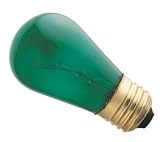 Bulbrite 701411 - 11S14TG - 11 Watt S14 Transparent Green Sign Light Bulb