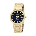 Men's Elgin Gold Tone Crystal Dress Watch - 9"