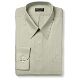  : Arrow Men's Wrinkle Free Fitted Herringbone Long Sleeve, Washed Sand, 14.5 - 32/33