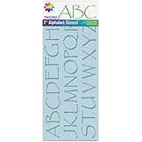 Plaid Delta 956780018 Papyrus 2-Inch Letters Stencil, 8-1/4 by 18-Inch