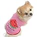 HP95(TM) New Summer Cute Small Pet Dog Puppy Cat Clothes Watermelon Printed Pink Vest (M)