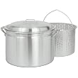 Bayou Classic 4020 20-Quart Aluminum Stockpot with Boiling Basket