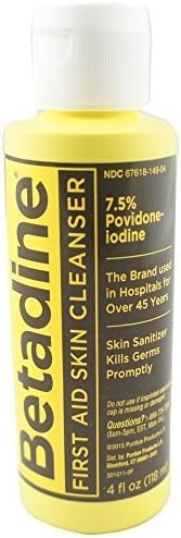 Betadine skin cleanser - 4 oz (Pack of 3) by Purdue Frederick Co
