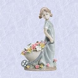 Floriane the flower maiden statue porcelain sculpture