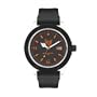 Ice-Watch Men's XX.OE.XX.R.09 XXL Collection Orange Dial Black Rubber Strap Watch