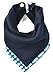 kishu baby Teal Vine Reversible Bandana Bib, Multicolor, One Size